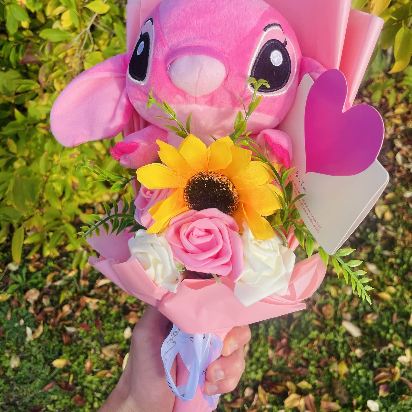 Bouquet de fleurs éternelles Stitch