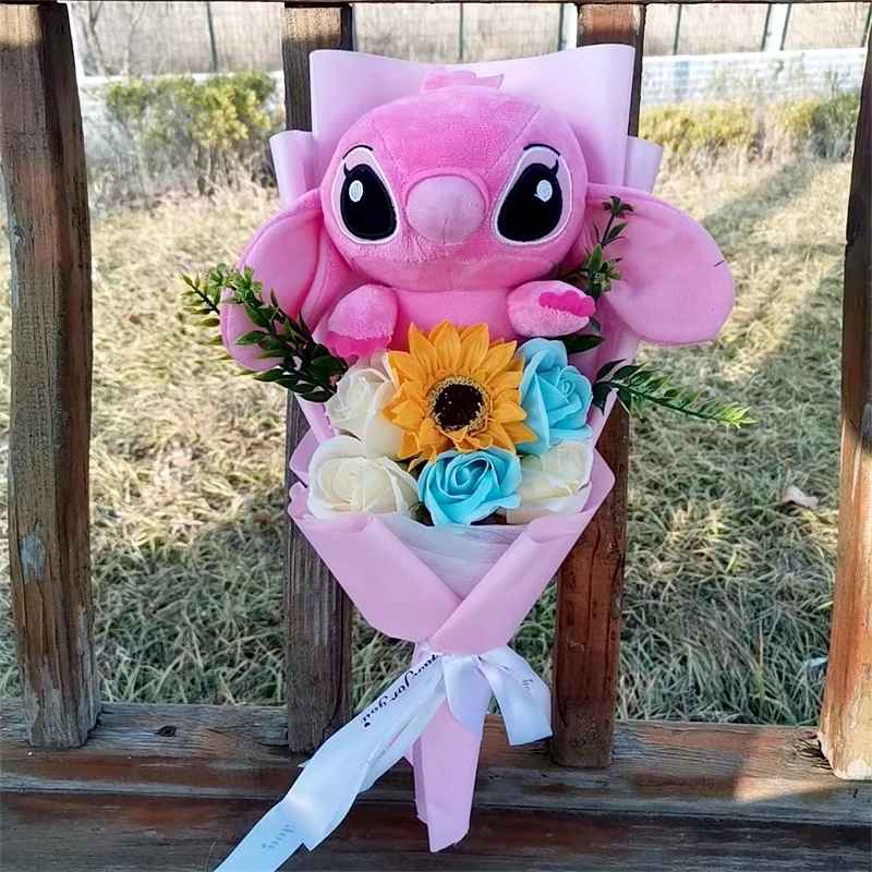 Bouquet de fleurs éternelles Stitch