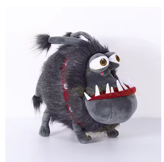 Peluche chien drôle et poilue – Cadeau décalé et mignon