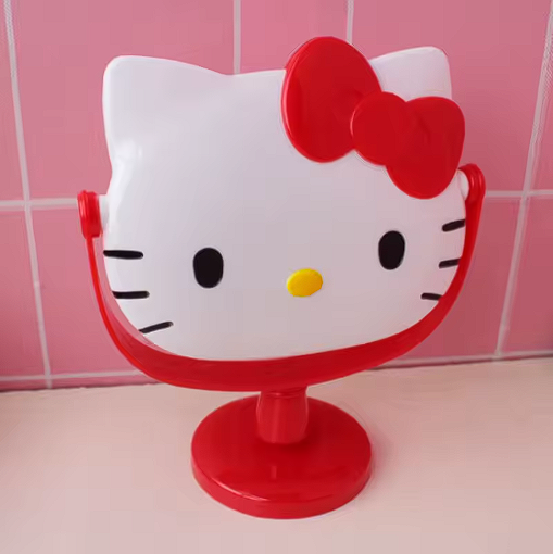 Miroir maquillage Hello Kitty – Compact et rotatif