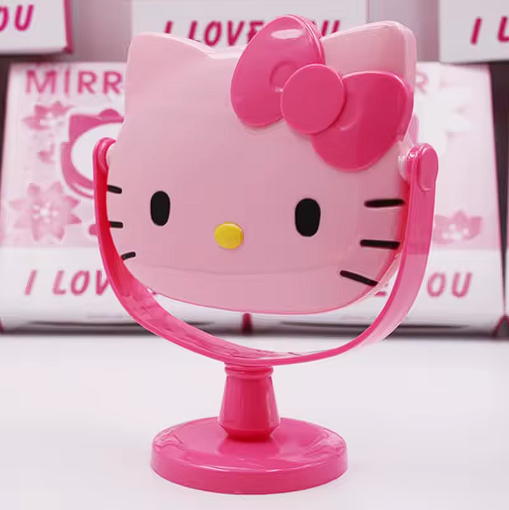 Miroir maquillage Hello Kitty – Compact et rotatif