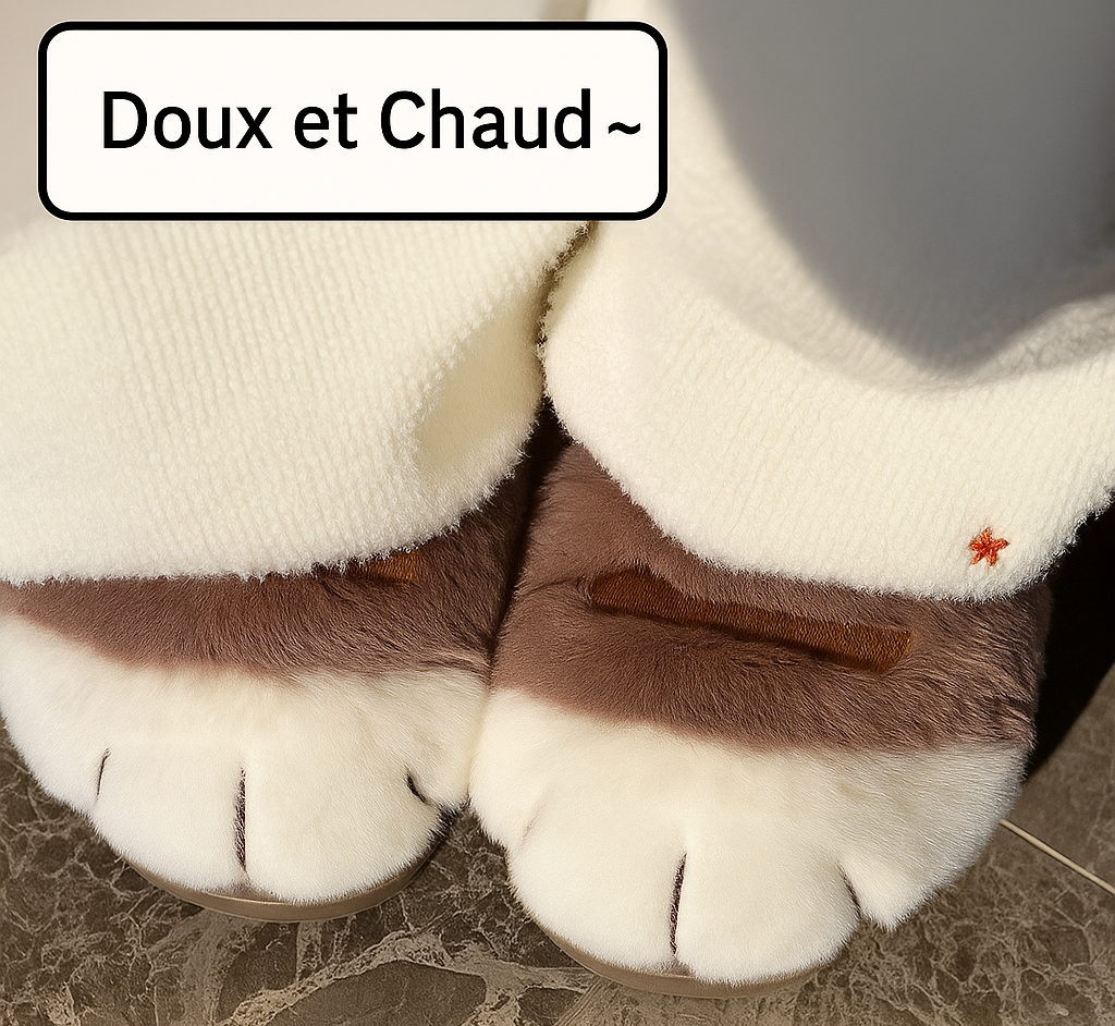 Chaussons pattes de chat – Ultra douces et confortables