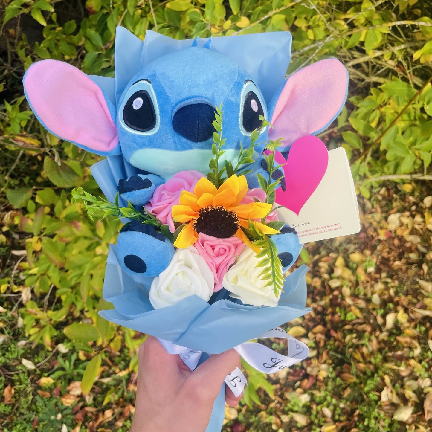 Bouquet de fleurs éternelles Stitch