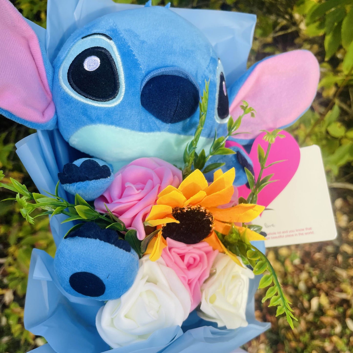 Bouquet de fleurs éternelles Stitch