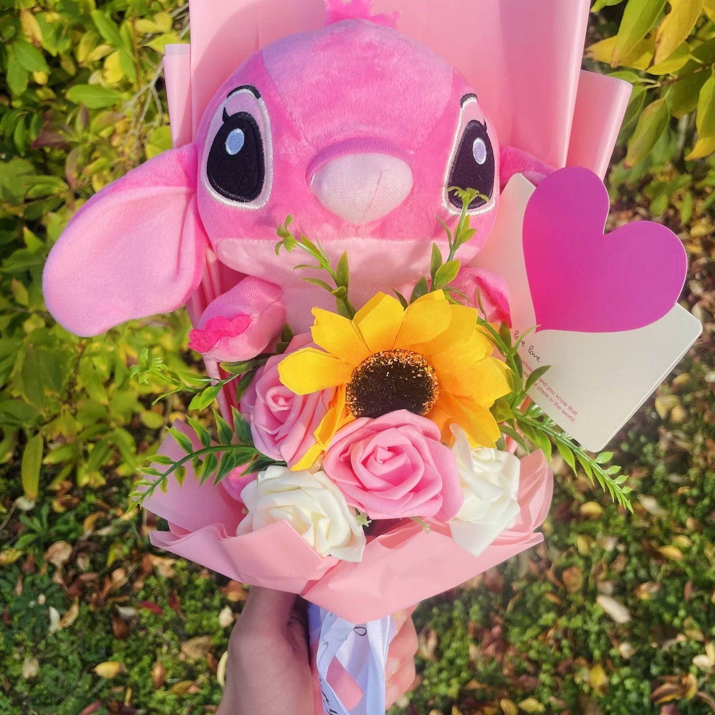 Bouquet de fleurs éternelles Stitch